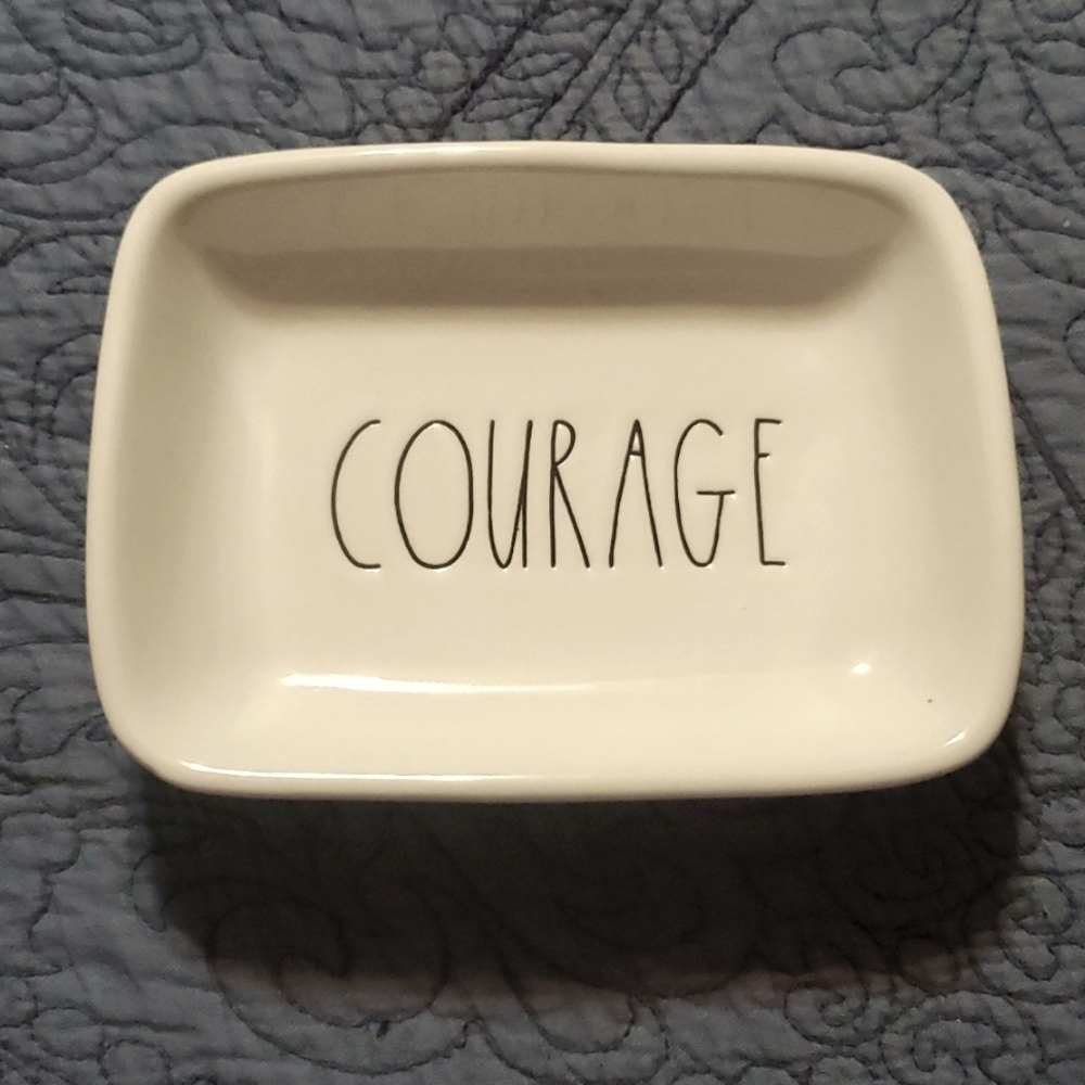 Rae Dunn COURAGE Trinket Dish